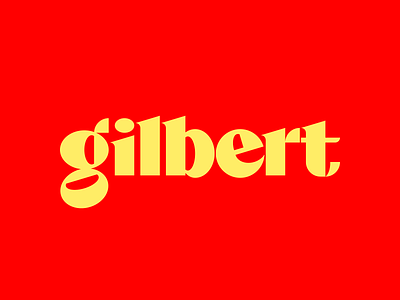 Gilbert (custom typeface logo) branding calligraphy font logo type typeface