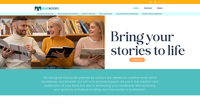 Readbooks.store branding graphic design web design