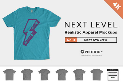 Next Level 6210 Mockups CVC Tee 3d 4k 6210 apparel clothing cvc displacement map next level next level 6210 mockups cvc tee nextlevel photorealistic photoshop realistic shirt template