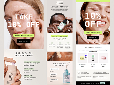 Versed Skin – Email Templates email email campaign email design email marketing email skincare email template emails exit intent klaviyo mailchimp skin skincare versed win back