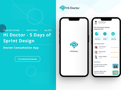 Hi Doctor - Sprint Design 3d animation app appdesign branding design graphic design health illustration logo motion graphics sprint ui uidesign ux uxdesign