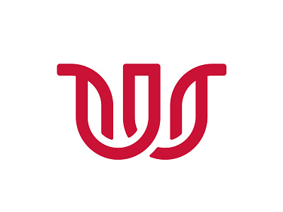 Westwater Supply Rebrand branding graphic design illustrator initials logo monogram red service ws