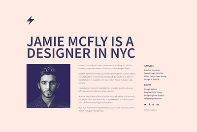 Pioneer - One Page HTML Template one page personal personal profile pioneer one page html template portfolio portfolio template profile page responsive resume template web design website website template