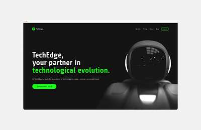 Daily UI 003 / Landing Page daily ui 003 daily ui challenge dailyui design grap landing page technology ui ux