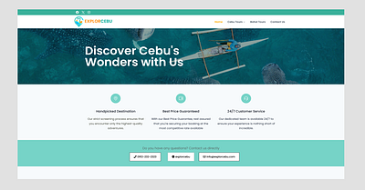 explorcebu.com branding graphic design web web design