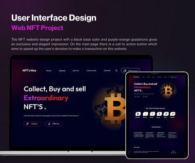 User Interface Design Web NFT Project design apps design system mobile apps uidesign uiux design user experience user interface uxdesign webdesign
