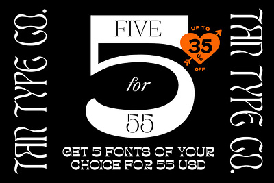BUNDLE OF 5 bundle font bundle of 5 display type
