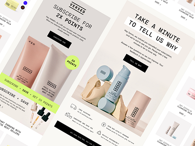 Versed Skin – Templates email email campaign email marketing email template email templates emails klaviyo mailchimp review reviews skin skincare