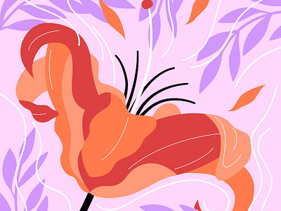 Spring Lovers #3: The Mood digital art digital drawing digital illustration flat design floral flower graphic design illustration love plants still object vector vector art vintage