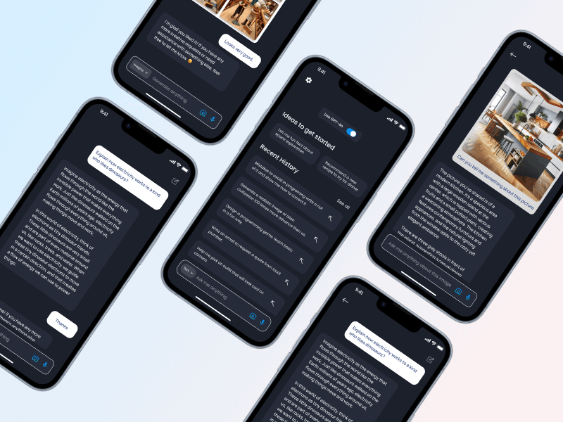 ChatGate | AI Chat Bot UI/UX by Ikram Hafeez on Dribbble