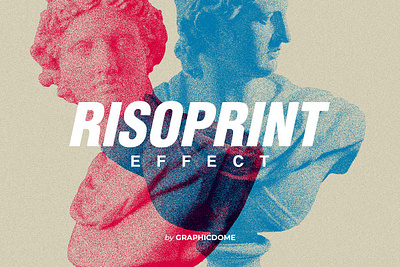 Risograph - Risoprint Effect dither halftone ink layers letterpress overlay press retro risograph risoprint effect risograph print screen screenprint textured vintage