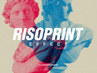 Risograph - Risoprint Effect dither halftone ink layers letterpress overlay press retro risograph risoprint effect risograph print screen screenprint textured vintage
