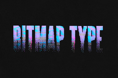 BITMAP TYPE - RETRO VHS TYPEFACE bitmap bitmap type retro vhs typeface crt font pixel pixelated retro type typeface vhs