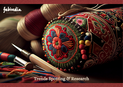 Fabindia - Trendspotting and Research 3d blender brand study branding design fashion research trend