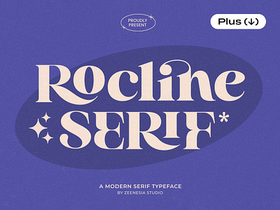 Rocline — Modern Serif 30s 40s 50s design display elegant feminine font modern pixelbuddha retro serif soft type typeface typography vintage