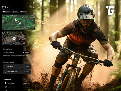 Gnar - bike app - riding app bike design downhill enduro gnar mountain bike ui