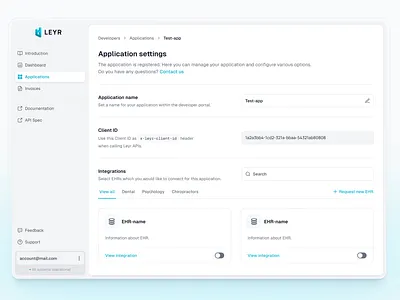 Application settings page app application design figma minimal page product design settings ui