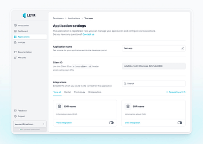 Application settings page app application design figma minimal page product design settings ui