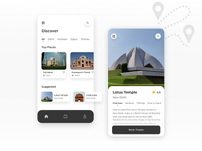 Travel App UI app branding concept design graphic design ui uidesign uiux
