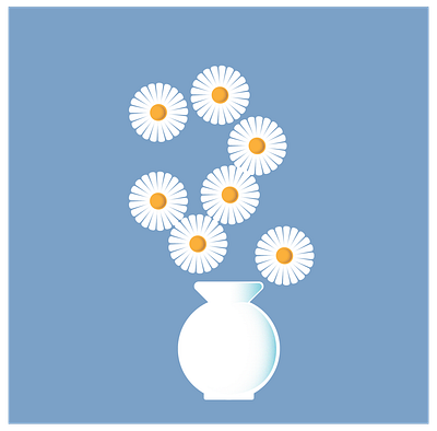 The Simplicity of Daises daisy flowers graphic design illustration nature
