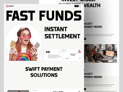 PAYMENT SOLUTIONS LANDING PAGE finance landing page landing page payment paymentsend paymenttransfer saas trending uiuxdesign uiuxdesigner