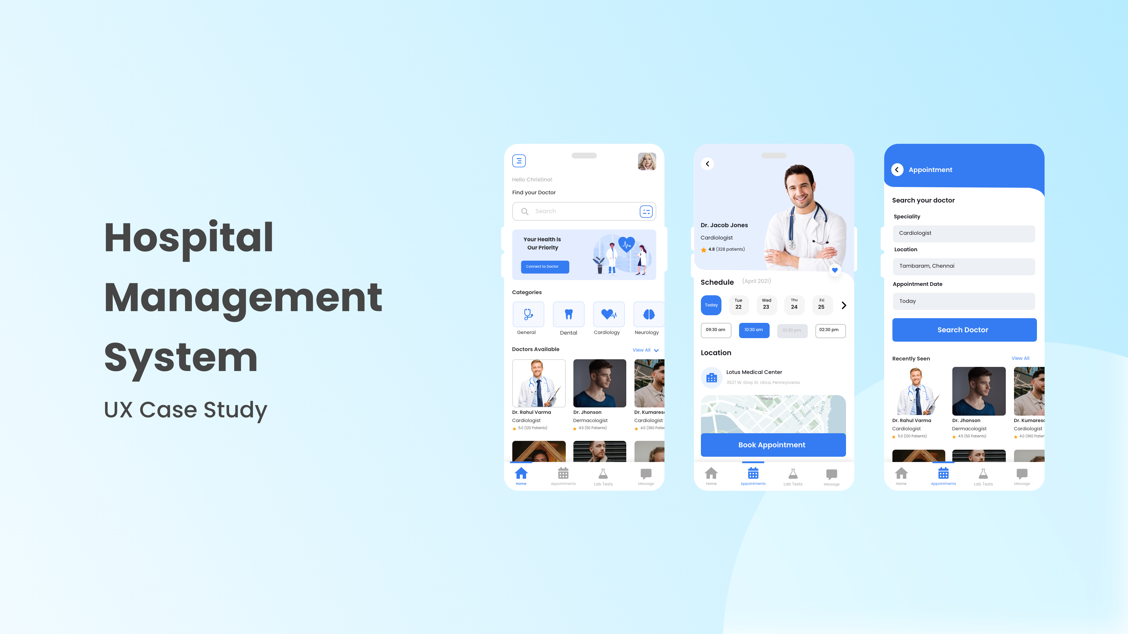 Hospital Management System - UX Case Study casestudy hms hopistal management system hospital uxresearch