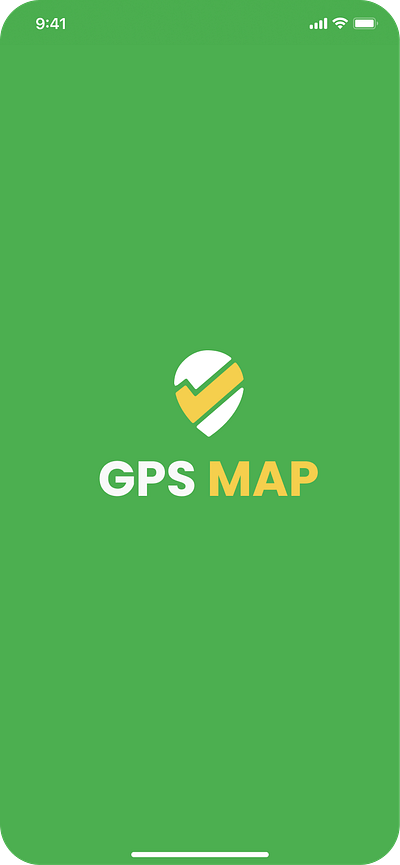 GPS MAP APP app gps location logo map mobile app ui ux