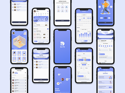 DoFit - Habit App habit app mobile ui uiux design user interface design