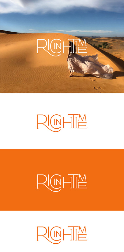 Rich in Time_Wordmark adobe photoshop branding design graphic design illustration landing page logo uiux web design