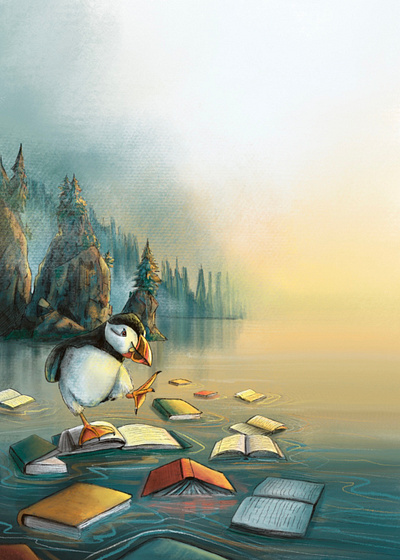 Alaska alaska animals character design childrens books illustration landscapes puffin