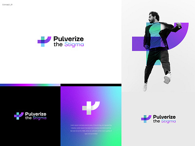 Pulverize the Stigma_Logo design adobe photoshop branding design graphic design landing page logo uiux web design