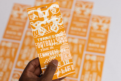 University Suite 23: Tickets design football illustration knoxville lettering tennessee tn type typography