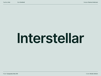 Daily Typography: Day 04 Inter branding design challenge inter logo minimalist type typography user interface