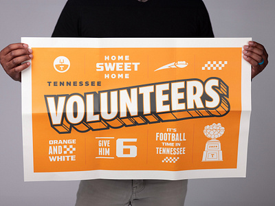 University Suite 23: Poster football illustration knoxville lettering orange poster tennessee tn type typography universityoftennessee