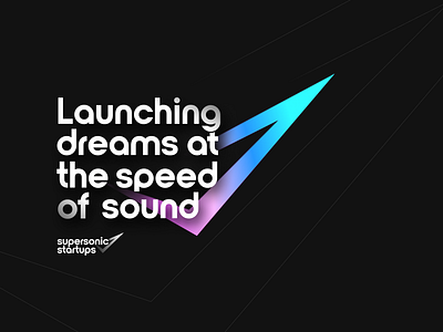 Supersonic Startups - Branding abstract app branding branding identity dynamic futuristic graphic design innovation logo motion graphics professional logo startup vector website