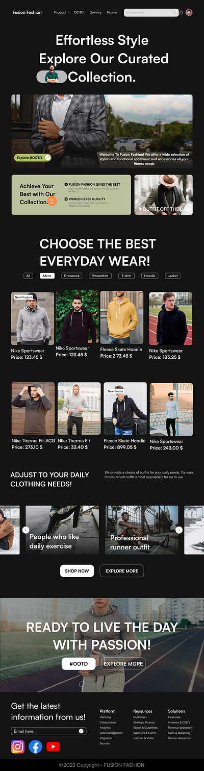 Clothing Brand app clothing clothing landing page design fashion fashion landing page figma landing page man cloth man fashion brand man fashion landing page men clothing brand men fashion nike brand sports brand typography ui ux