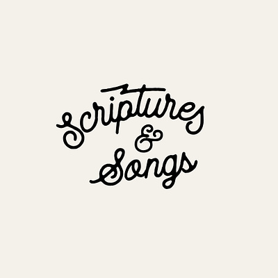 Scriptures and Songs Logo Idea 2 lightening logo ministry texture wordmark