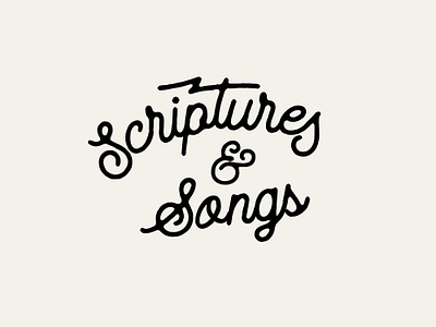 Scriptures and Songs Logo Idea 2 lightening logo ministry texture wordmark