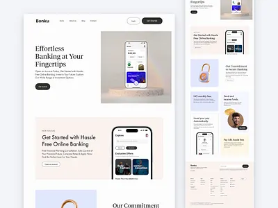 Banking Website dashboard homepage inspiration ios iphone ui