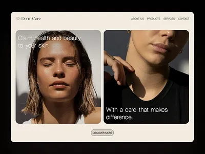 Skin Care Clinic hero concept branding cosmetics creativedesign design dribbbleshot editorial interactiondesign logo minimal minimalist modern photography skincare typography ui uiinspiration uiuxdesign userinterface visualdesign web design