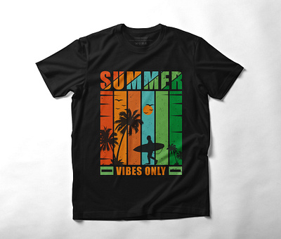 summer t shirt design custom hiking mountain retro summer typography vector vintage