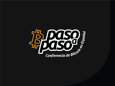 Paso a Paso - logo for Bitcoin spanish conference bitcoin bitcoin conference conference logo el salvdor bitcoin logo