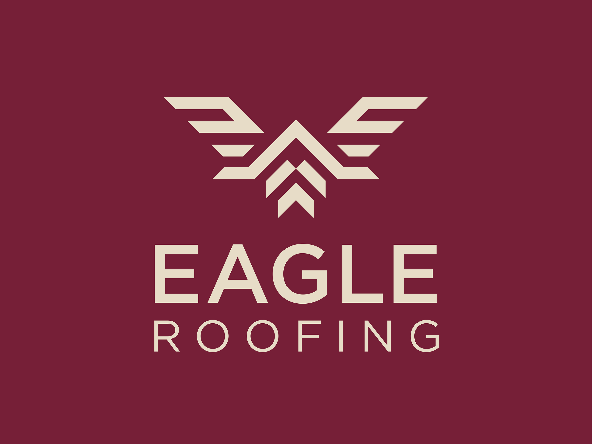 Eagle Roofing Logo by Andrea Maxwell on Dribbble