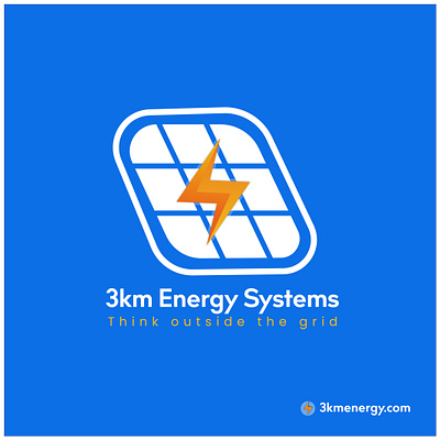 3KM Energy Systems Limited - Logo 3km energy systems limited 3kmenergy 3kmenergy.com branding business energy systems graphic design logo logo design solar power systems