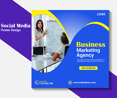 Modern Social Media poster design for your company. corporate