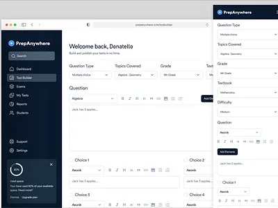 Prepbox.io: Revolutionizing Education with AI! dashboard design smart education ui ux web webapp