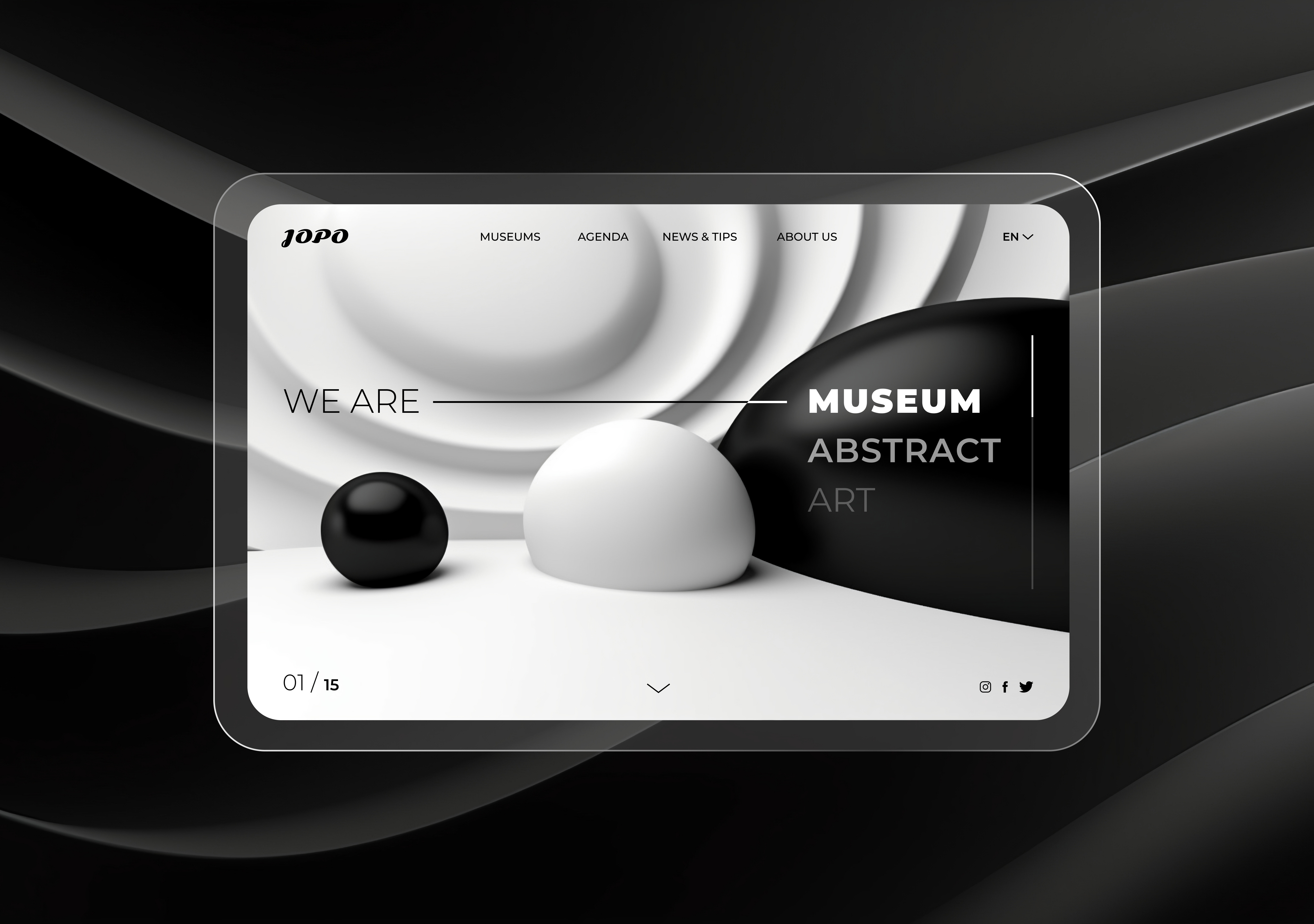 JOPO Abstract Art UI branding colors design experience logo ui ux