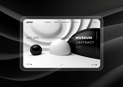 JOPO Abstract Art UI branding colors design experience logo ui ux
