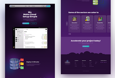 Cloud App Website Re-Design branding design illustration product design ui ux visual design