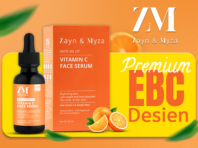 Zayn & Myza Vitamin C Face Serum Amazon premium a+ content branding graphic design